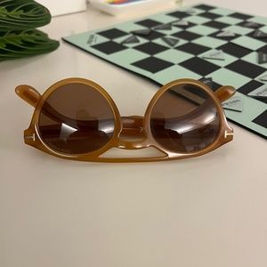 Tom Ford Tinted Aviator Sunglasses  - TFClint TF537